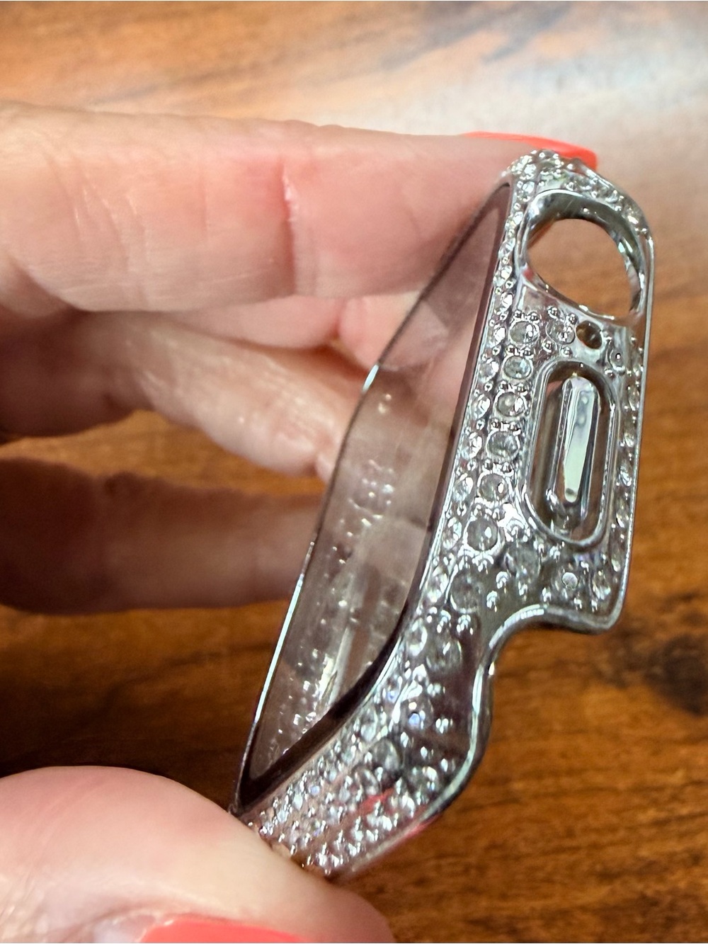 Apple Crystal Rhinestone Watch Case Cover Silver - Picture 3 of 6